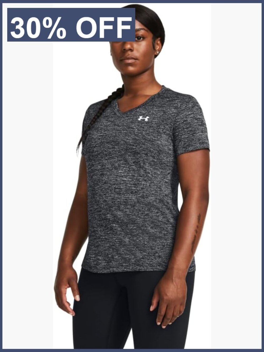 Active V-Neck Short Sleeve Tee Quick-Dry Stretch